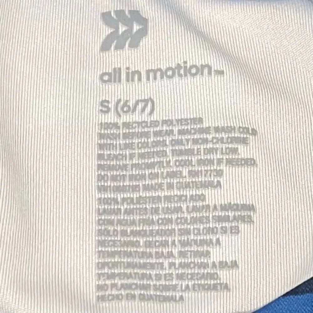 All In Motion Blue Camo Tee.  Boys Sz S (6/7)